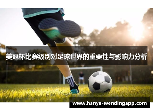 美冠杯比赛级别对足球世界的重要性与影响力分析